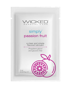 Wicked Sensual Care Wicked Sensual Care Simply Water Based Lubricant - .1 oz Passion Fruit