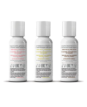Wicked Sensual Care Wicked Sensual Care Tropical Trio Travel Size Flavored Lubes - 1 oz Bottles - Image 3