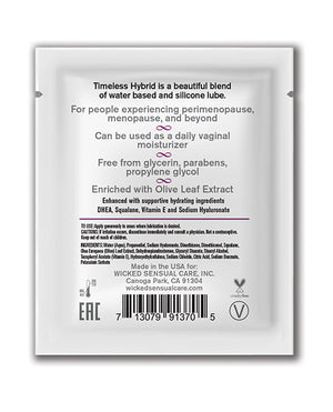 Wicked Sensual Care Wicked Sensual Care Simply Timeless Hybrid Water &amp; Silicone Lubricant - .2 oz - Image 2