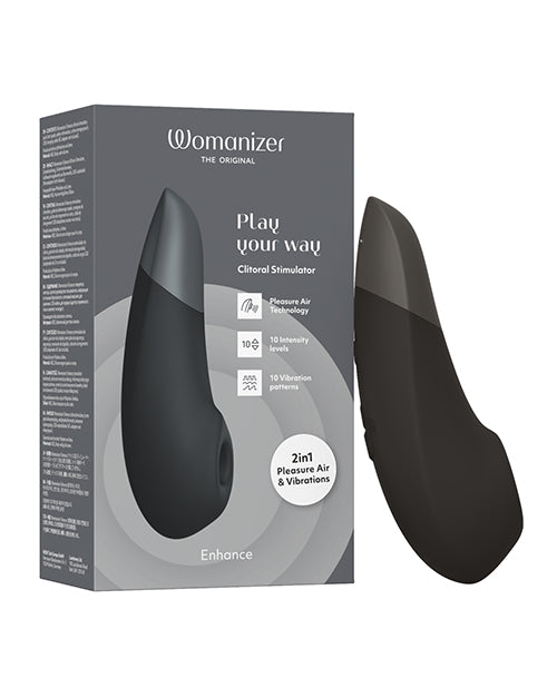 Womanizer Womanizer Enhance 2 in 1 Pleasure Air &amp; Vibrations - Black