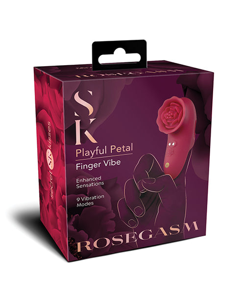 Secret Kisses Secret Kisses Rosegasm Playful Petal Finger Vibe - Red