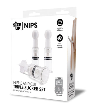 Size Up Size Up Nipple &amp; Clit Triple Sucker Set