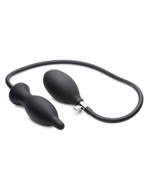 Master Series Master Series Dark Inflator Inflatable Silicone Anal Plug - Black - Image 2