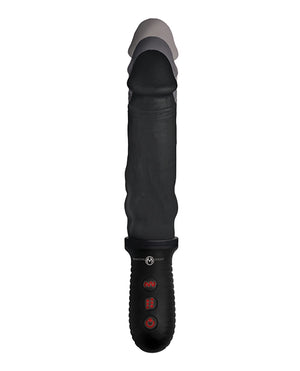 Master Series Master Series 8X Auto Pounder Vibrating &amp; Thrusting Dildo w/Handle - Black - Image 3