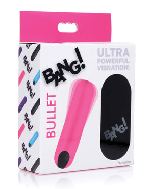 Bang! Bang! Vibrating Bullet w/Remote Control - Pink - Image 2