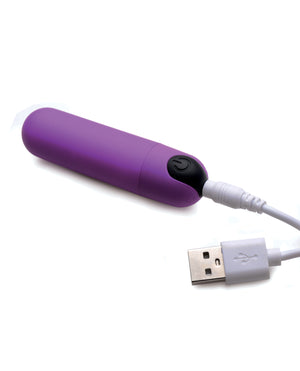 Bang! Bang! Vibrating Bullet w/Remote Control - Purple - Image 4