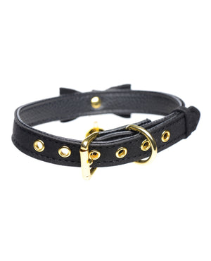Master Series Master Series Golden Kitty Cat Bell Collar - Black/Gold - Image 3