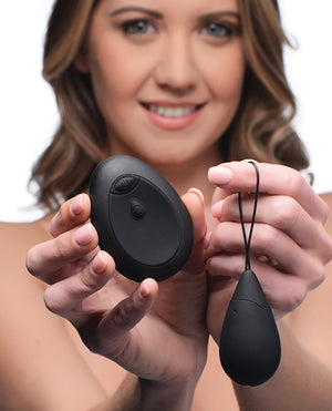 Bang! Bang! 10X Silicone Vibrating Egg - Black - Image 5