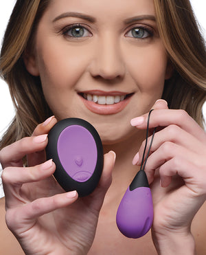 Bang! Bang! 10X Silicone Vibrating Egg - Purple - Image 5