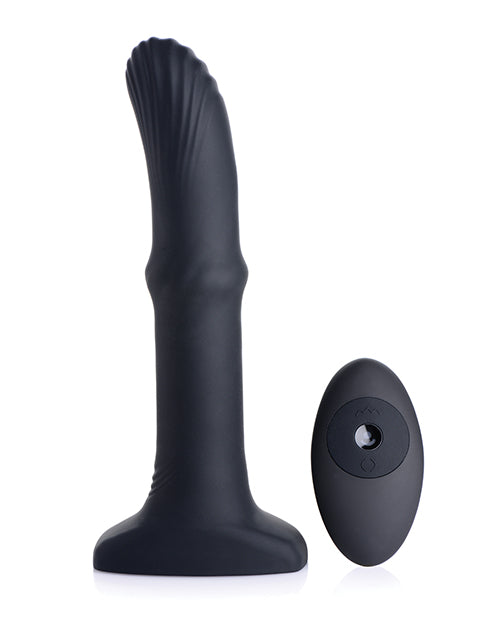 ThunderPlugs ThunderPlugs Sliding Shaft Silicone Vibrator w/Remote - Black - Image 2
