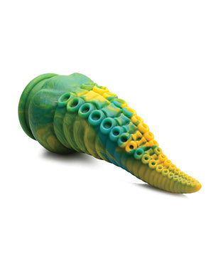 Creature Cocks Creature Cocks Monstropus Tentacled Monster Silicone Dildo - Green/Yellow - Image 4