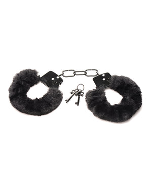 Master Series Master Series Cuffed in Fur Furry Handcuffs - Black - Image 2