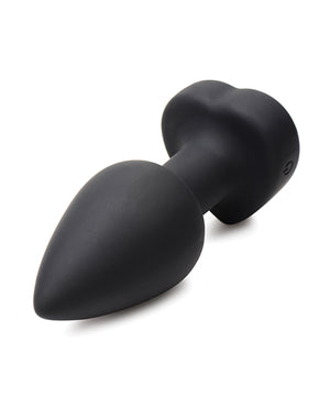 Booty Sparks 28X Silicone Vibrating Red Heart Anal Plug w/Remote - Small - Image 4
