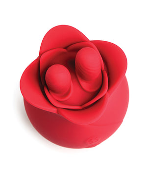 Bloomgasm Bloomgasm The Rose Fondle 10X Massaging Clit Stimulator - Red - Image 3