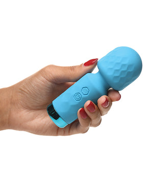 Bang! Bang! Mini Silicone Wand - Blue - Image 3