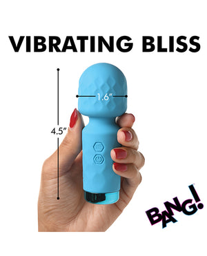 Bang! Bang! Mini Silicone Wand - Blue - Image 5