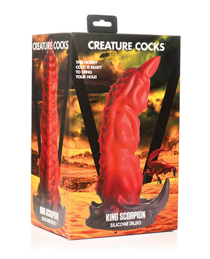 Creature Cocks Creature Cocks King Scorpion Silicone Dildo - Red