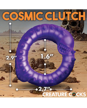 Creature Cocks Creature Cocks Slitherine Silicone Cock Ring - Purple - Image 3