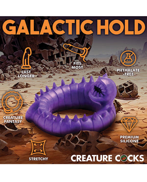 Creature Cocks Creature Cocks Slitherine Silicone Cock Ring - Purple - Image 4
