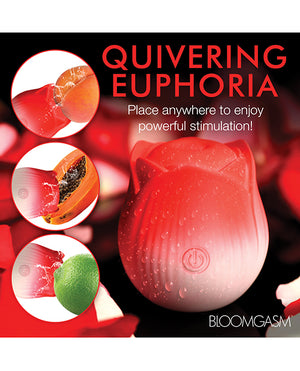 Bloomgasm Bloomgasm Pulsing Petals Throbbing Rose Stimulator - Red - Image 5