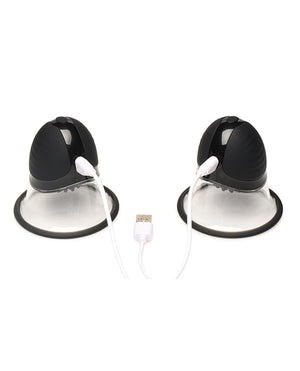 Size Matters 10X Rotating Silicone Nipple Suckers w/4 Attachments - Black - Image 4
