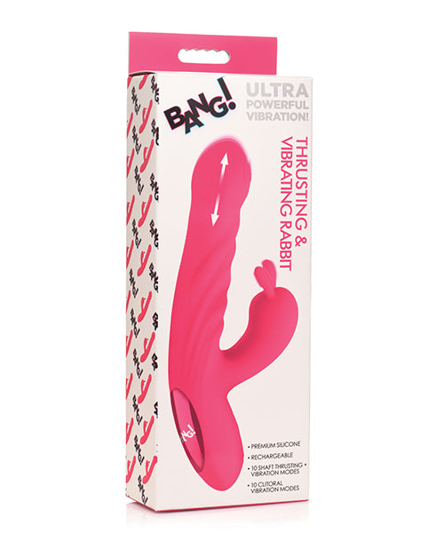 Bang! Bang! 10X Thrusting &amp; Vibrating Rabbit - Pink