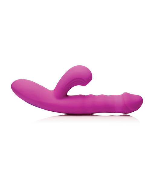 Bang! Bang! Thrusting &amp; Sucking Rabbit Vibrator - Purple - Image 2