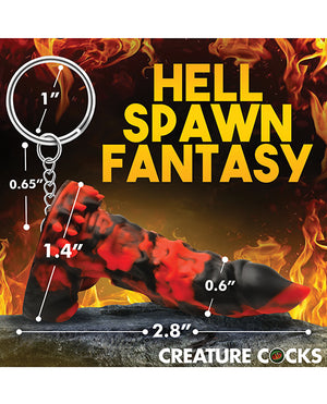Creature Cocks Fire Demon Keychain - Red/Black - Image 4