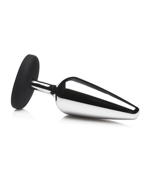 Master Series Master Series Butt Slut Metal &amp; Silicone Butt Plug - Metal/Black - Image 2