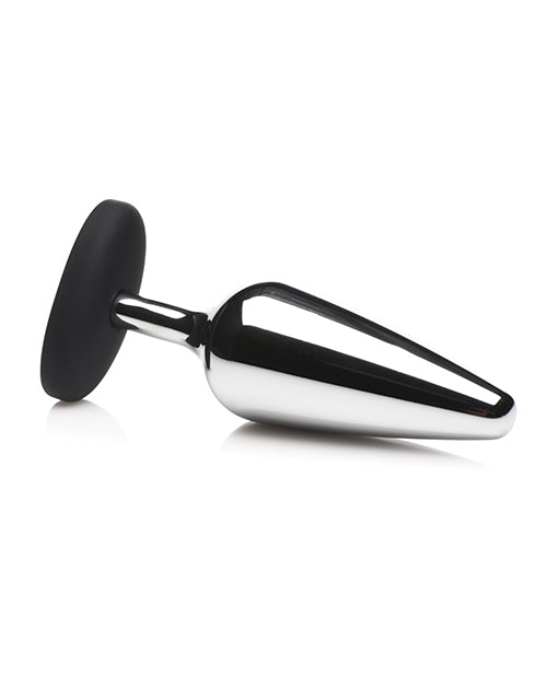 Master Series Master Series Butt Slut Metal &amp; Silicone Butt Plug - Metal/Black - Image 2