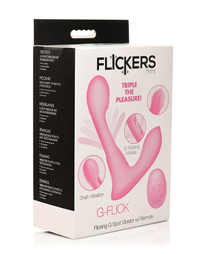 Inmi Inmi G-Flick Flicking G-Spot Vibrator w/Remote - Pink