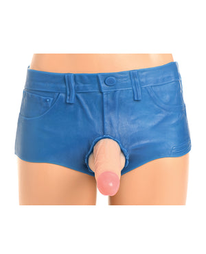 Strap U Strap U Booty Shorts 6" Silicone Dildo Strap-On Harness - Large - Image 5