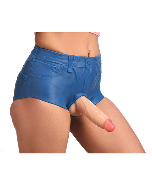 Strap U Strap U Booty Shorts 6" Silicone Dildo Strap-On Harness - Medium - Image 2