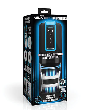 The Milker The Milker Roto-Stroke Thrusting &amp; Rotating Masturbator - Black