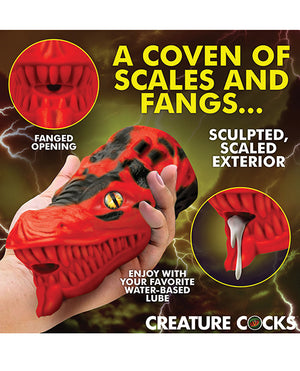Creature Cocks Creature Cocks Dragon Tamer Silicone Stroker - Red - Image 5