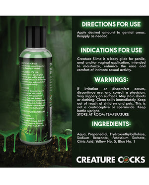 Creature Cocks - Creature Slime Green Slime Water-Based Lubricant 4 oz - Image 3