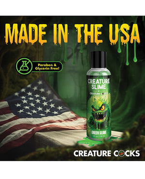 Creature Cocks - Creature Slime Green Slime Water-Based Lubricant 4 oz - Image 4