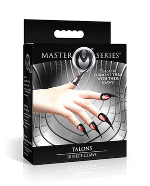 Master Series Master Series Talons Sensation Play Rings - 10 pc Set, Black - Image 4