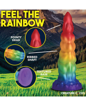 Creature Cocks Creature Cocks Magic Rider Unicorn Silicone Dildo - Rainbow - Image 3