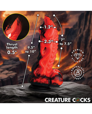 Creature Cocks Creature Cocks Dragon Thrust Thrusting &amp; Vibrating Silicone Dildo - Image 3