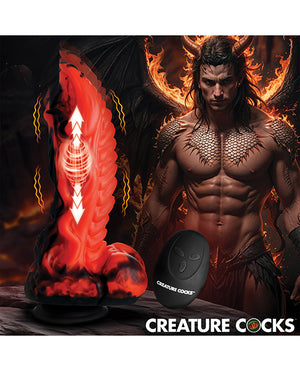 Creature Cocks Creature Cocks Dragon Thrust Thrusting &amp; Vibrating Silicone Dildo - Image 4