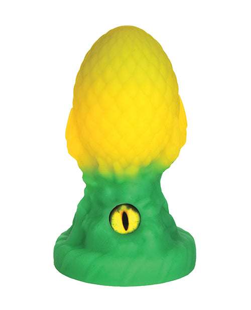 Creature Cocks Creature Cocks - Eye of the Dragon Silicone Butt Plug - Green - Image 2