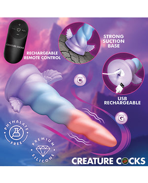 Creature Cocks - Deluxe Dream Rider Vibrating Unicorn Silicone Dildo - Image 5