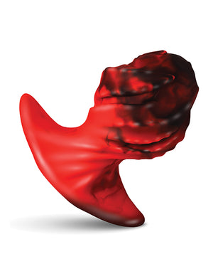 Creature Cocks Dragonspawn Silicone Butt Plug Medium - Black/Red - Image 2