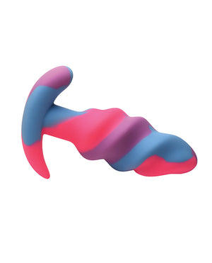 Creature Cocks Creature Cocks - Unicorn Swirl Silicone Butt Plug - Small - Image 3