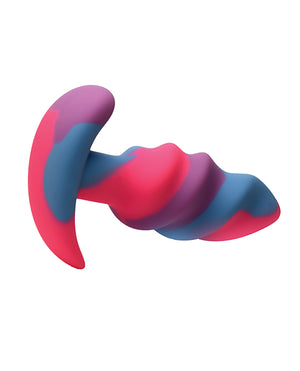 Creature Cocks Creature Cocks - Unicorn Swirl Silicone Butt Plug - Small - Image 4