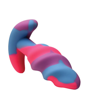 Creature Cocks Creature Cocks - Unicorn Swirl Silicone Butt Plug - Small - Image 5