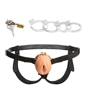 Master Series Master Series Pussy Chastity Cage - Light - Image 3