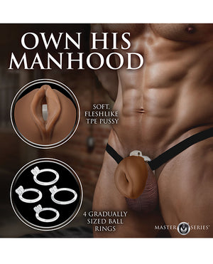 Master Series Master Series Pussy Chastity Cage - Medium - Image 4