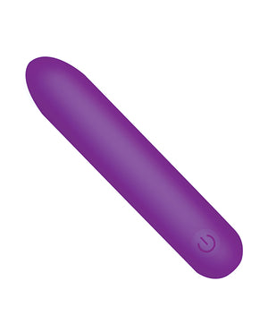 Bang! Bang! Tapered Flexible Silicone Bullet - Purple - Image 2